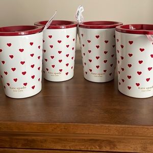 Kate Spade Mini Red Heart Stainless Steel Tumblers